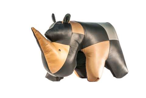 Rhino Ottoman Genuine Leather