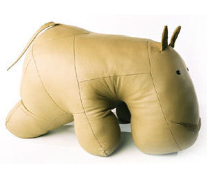 Hippo Ottoman Genuine Leather